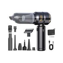 Ganzhoushop Taşınabilir Yüksek Güçlü Elektrikli Süpürge 11.1v Brushless Araç Temizleyici El Vakum Makinesi Ek