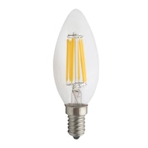 E14 C35 6 W Mum Işığı Led Filament Ampul Kısılabilir