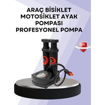 Basınç Saatli Ayak Pompası Bisik Ve Araç Uyumlu