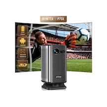 Byintek P70X 1080p Full HD 300ANSI Taşınabilir DLP Mini Projeksiyon Cihazı - TOF Lazer Otomatik Odaklamalı, Entegre 10000 mAh Bataryalı