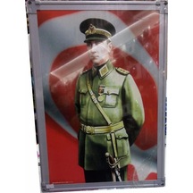 Inter Atatürk Portresi 35 X 50 Alüminyum Çerçeve