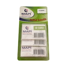 Mapi Şeffaf İsimlikler Blister 54x86 Mm 5'li Paket