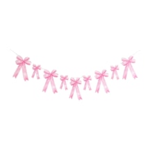 Pembe Fiyonk Temalı Kağıt Parti Banner Diğer