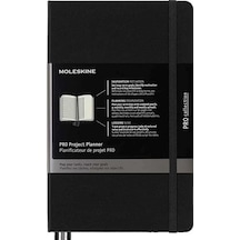 Moleskine Sert Kapak Proje Planlayıcı Defter Siyah 13x21
