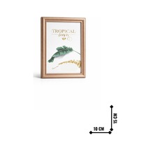 Parlak Kenar Çerçeve Bronz 15x10 Cm
