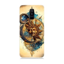 Samsung Galaxy A6 Plus Uyumlu Ay Ve Güneş Tarot Desenli Silikon Kılıf