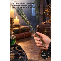3 Adet Polyester Sihirli Asa 24 Cm Polyester, Sahne Ve Kostüm Aksesuarı, Magic Wand, Trick Wand Alk2388