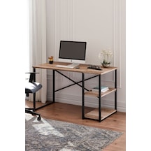 Ceramical Msr Raflı Çalışma Masası Meşe 60 x 120 CM Meşe