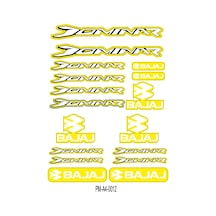Sticker Seti Dominar Bajaj Motosiklet A4 Ebatı 08 Nötr
