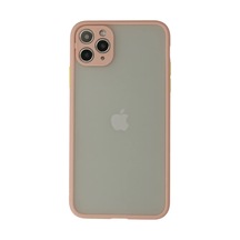 Apple Uyumlu iPhone 12 Pro Max Kılıf Montreal Silikon Kapak - Pembe 0.2M-Çok Renkli