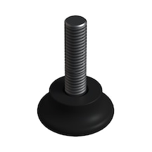 Cateksss M8x30 Düz Bingo Ayak, Pingo Ayak Çap:30 Mm Siyah - 38 Li Paket