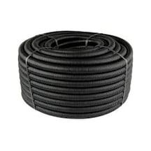 Mutlusan 26 Q Siyah Plastik Spiral Boru, 50 Metre