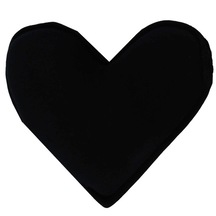 Tuz Yastığı Kalp Desenli Siyah 1-2 Kg Doğal Kaya Tuzu Yastık