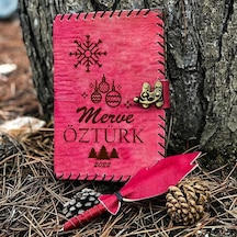 Yılbaşı İsme Özel Deri Defter