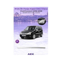 Ford Connect 2003-2014 Araca Özel Krom Kaput Üstü Çıta A+