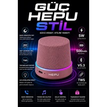Hepu Hp-ms01g Pembe Manyetik Telefon Tutuculu Kablosuz Bluetooth Hoparlör Tws Destekli