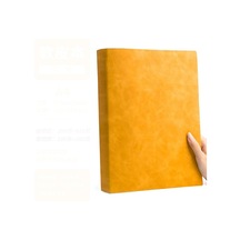 Sarı Ultra Kalın Yumuşak Deri Ciltli Defter Kağıt Boyutu: A4 Sayfa Sayısı: 416 Ölçüler: A4