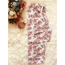 Cepsiz Pamuklu Yazlık Kadın Pijama Altı B11 Turuncu