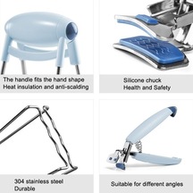 Dancemonkey 304 Lüks Çelik Kelepçe Mutfak Kase Tutacak Altın