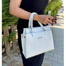 Just Polo Kadın Orijinal Ayarlanabilir Askılı Şık El & Omuz Çantası Shoulder Bag Ebat : 25 X 22 Cm Beyaz