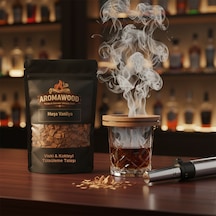 Viski Ve Kokteyl İçin Meşe Ağacı & Vanilya Özü Tütsüleme Aroma Talaşı