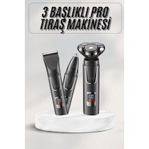 Yüksek Performanslı 3 Başlıklı Profesyonel Şarjlı Islak Ve Kuru Kullanıma Uygun Diğer