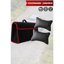 Volkswagen Caravelle Uyumlu Bagaj Çantası Siyah Renk Koltuk Yastığı Lüks Model