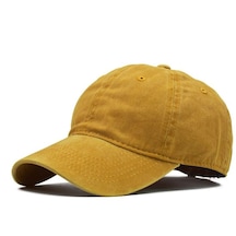 Beyzbol Şapkası %100 Pamuk Düz Eskitme - Yeni Sezon Unisex (543066053)