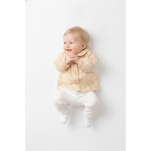 Tiffany Baby & Kids Müslin Orange Flower Tasarımlı Gömlek Ekru