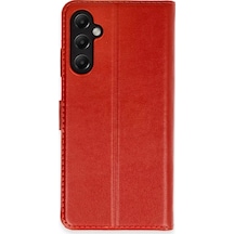 Newface Samsung Galaxy A05s Kılıf Trend S Plus Kapaklı Kılıf - Kırmızı