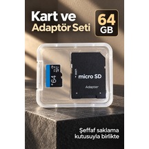 Micro Sd Hafıza Kartı Şeffaf Saklama Kutulu