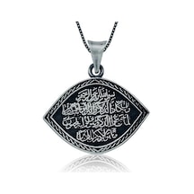 Gümüş Nazar Duası Kadın Kolye (551161838)
