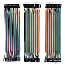 3x40 Adet Jumper Kablo , Erkek Dişi, Kablo Geçmeli Köprü 28awg Te