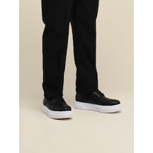 Erkek Çocuk Ortopedik Sneaker Ayakkabı-15738 Siyah