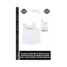 Premium Kgk-300-xl Whıte Karate Vucüt Koruyucu Xl Beden Savunma Sporu Vücut Kalkanı Dövüş Ekipmanı Beyaz