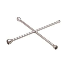 İzeltaş 1975091322 1/2 Adaptörlü Istavroz Bijon Anahtar, Krom, 17 X 19/22 X 1/2