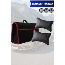 Renault Kadjar Uyumlu Bagaj Çantası Koltuk Yastığı Siyah Renk Lüks Model