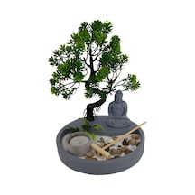 T.concept Mini Buda Heykeli Yuvarlak Zen Bahçesi