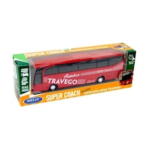 Welly 1 60 Diecast Mercedes Benz Travego Model Otobüs Kırmızı 525