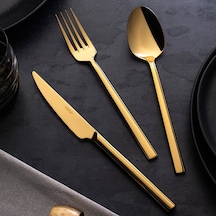 Nehir Dalyan Titanium 36 Parça Çatal Kaşık Bıçak Takımı Gold