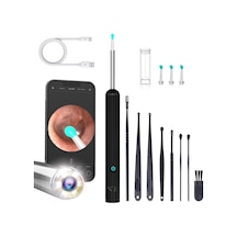 Kameralı Kulak Temizleme Cihazı 1080p Full Hd Kameralı Kulak Temizleyici 6 Adet Led Işıklı, Ipx5 Su Geçirmez, A