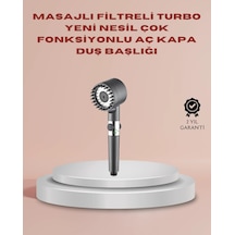 Hubrendy Tekno Filtreli Masaj Özellikli Duş Başlığı Aç Kapa Tuşlu Diğer
