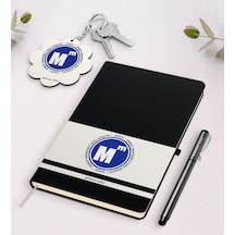 Kişiye Özel Serbest Muhasebeci Mali Müşavir Siyah Defter Kalem Ve