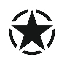 Askeri Yıldız Off Road Offroad 4X4 Army Star Sticker 01492