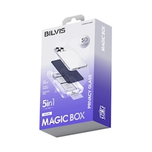 Durukar Apple iPhone Uyumlu  11 Bilvis 5in1 5d Magic Hayalet Cam Ekran Koruyucu - Siyah