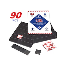 90 Adet Yapışkanlı Mıknatıs Magnet, Güçlü Süsleme Mıknatısı N11.27952