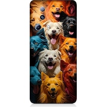 Xiaomi Mi 13 Lite Uyumlu Sevimli Köpekler Desenli Silikon Kılıf
