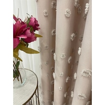 Brillant Carla Puffy Püsküllü Perde İstenilen Tüm Ölçülerde Bej Bej