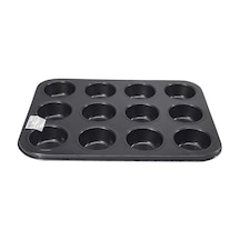 Muffin Cupcake Mini Kek Kalıbı Tepsisi Büyük 12 Bölmeli Diğer