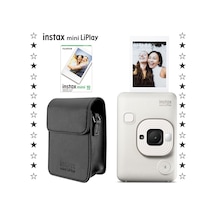 Instax Mini Liplay Hybrid Misty Fotoğraf Makinesi + 10'lu Film + Deri Kılıf Seti